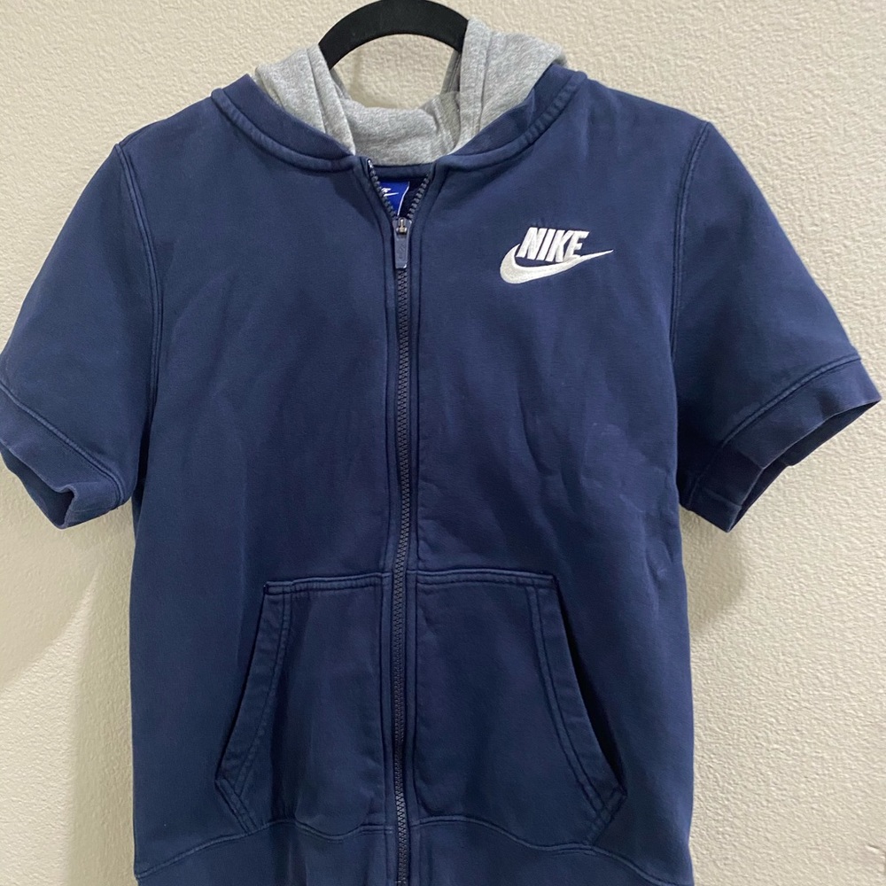 Nike short sleeve hoodie